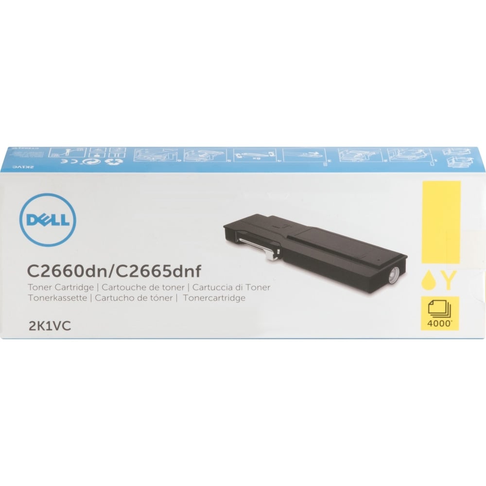Dell Original High Yield Laser Toner Cartridge - Yellow - 1 Each - 4000 Pages MPN:2K1VC