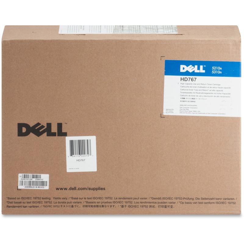Dell HD767 Black Use & Return High Yield Toner Cartridge MPN:HD767