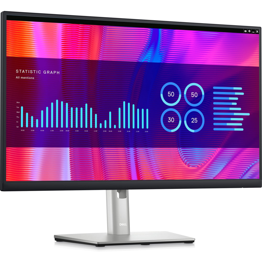 Dell P2423DE 24in Class QHD LCD Monitor - 16:9 - Black, Silver - 23.8in Viewable - In-plane Switching (IPS) Black Technology - DELLP2423DE MPN:DELL-P2423DE