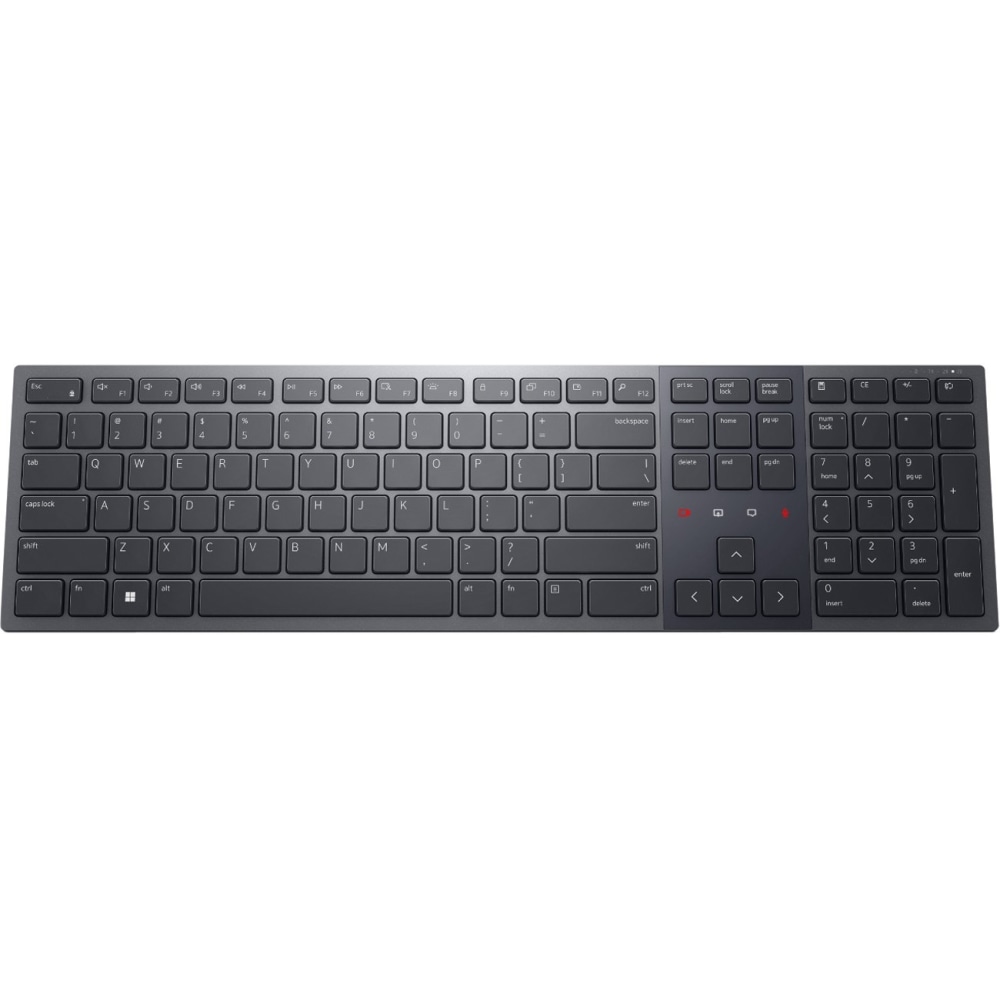 Dell Premier KB900 Keyboard - Wireless Connectivity - Bluetooth - 5.1 - 2.40 GHz - USB Interface Key(s), Print Hot Key(s) MPN:KB900-GR-US