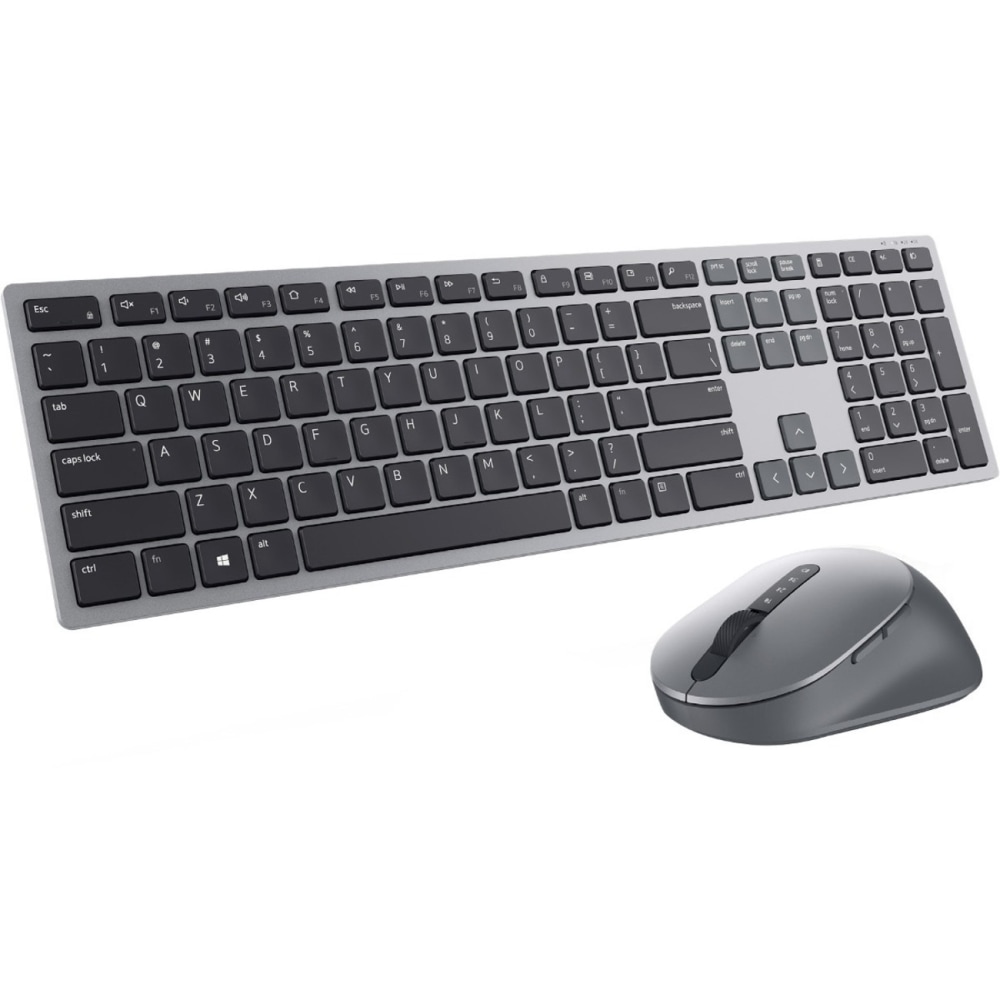 Dell Premier Multi-Device Wireless Keyboard And Mouse KM7321W - USB Wireless Bluetooth/RF Titan Gray - KM7321WGYUS MPN:KM7321WGY-US