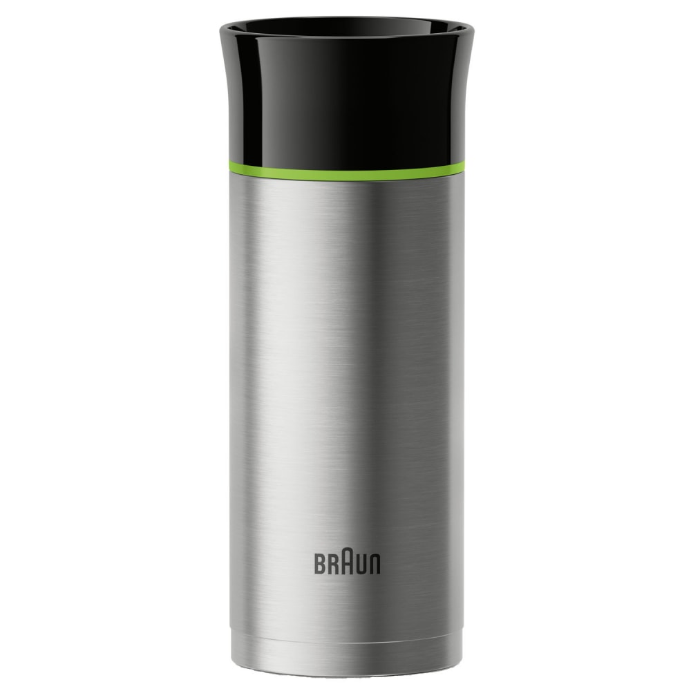 Braun Double-Wall Thermal Travel Mug, 11 Oz, Stainless Steel MPN:BRSC001
