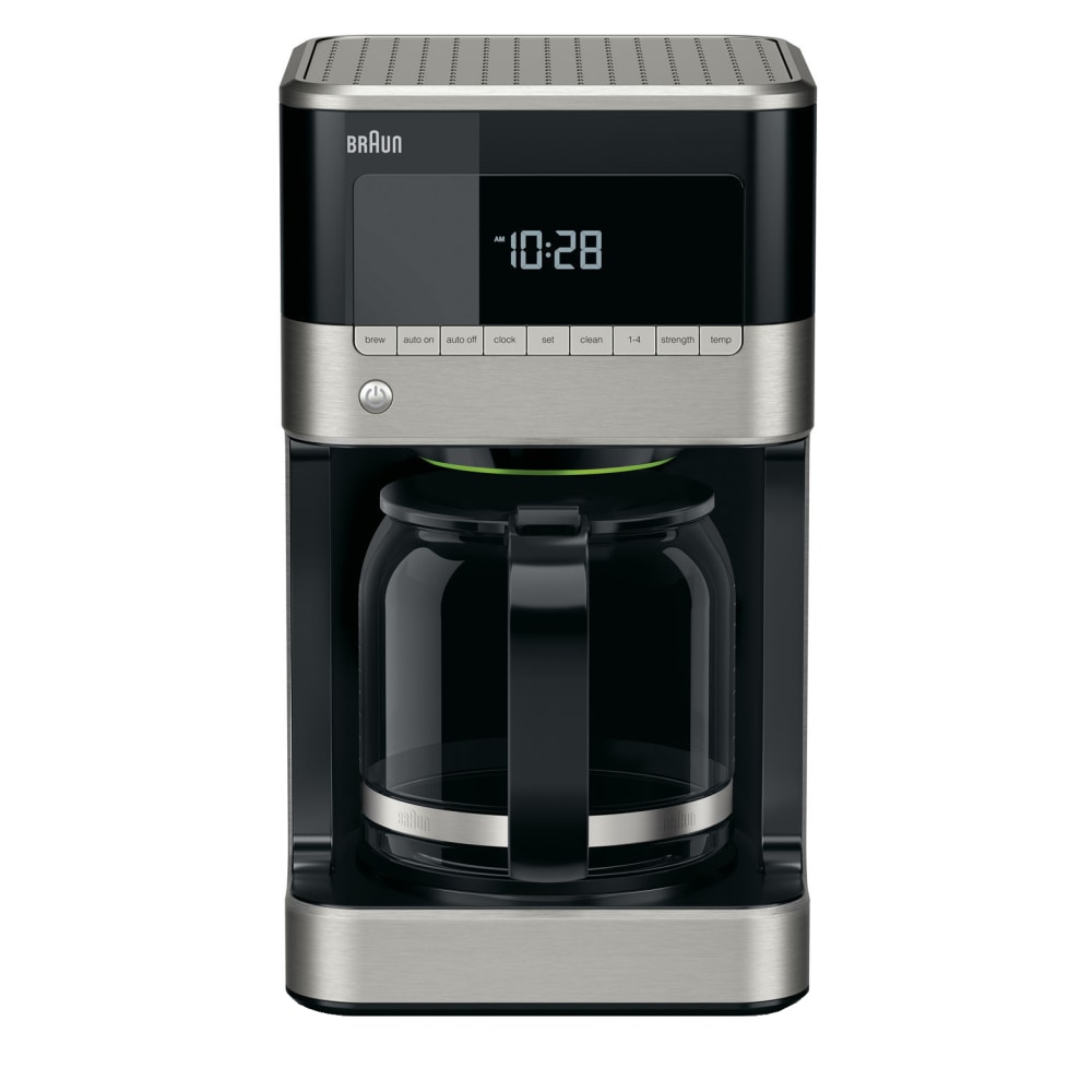 Braun BrewSense 12-Cup Programmable Coffeemaker, Black/Stainless MPN:KF7150BK
