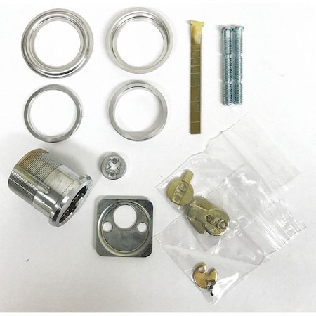 Rim/Mortise Cylinder, Satin Chrome MPN:G EI UNIVERSAL CYLINDER KIT