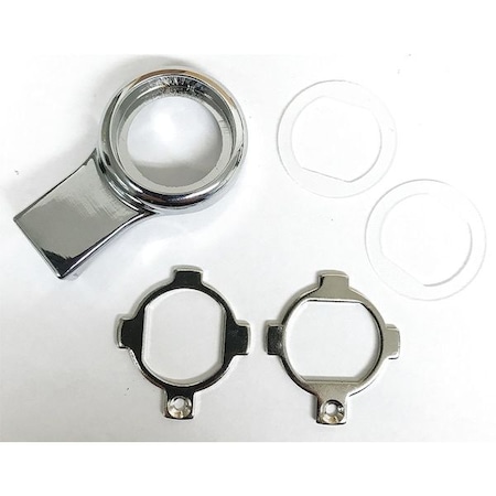 Disc Tumbler Keyed Cam Lock, Polished chrome, 3/8 For Door Thickness, 0 Number of Keys MPN:G AU CR BRACKET PC KIT