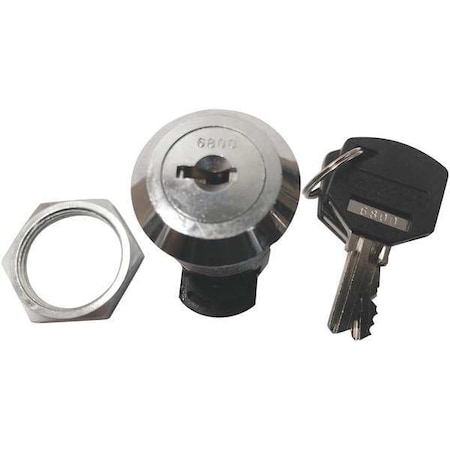Sliding Door Lock, Polished chrome, 5/8 For Door Thickness, Keyed Alike Key Type MPN:G CR1000LATCPCSM1