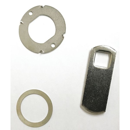 Disc Tumbler Keyed Cam Lock, Polished chrome, 1-1/8 For Door Thickness, 0 Number of Keys MPN:G CR1125 W