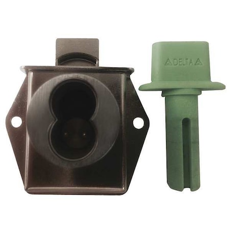 Interchangeable Core Drawer Dead Bolt, Brushed Chrome, 1-1/16 For Door Thickness, 0 Number of Keys MPN:G DI1125D500BCMV2