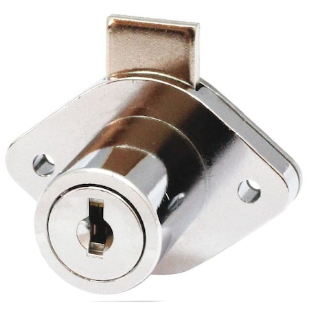 Key Retaining Lock, Polished Chrome, 1 in For Door Thickness, 0 Number of Keys, Alike Key Type MPN:G DR1000A375PCSM1