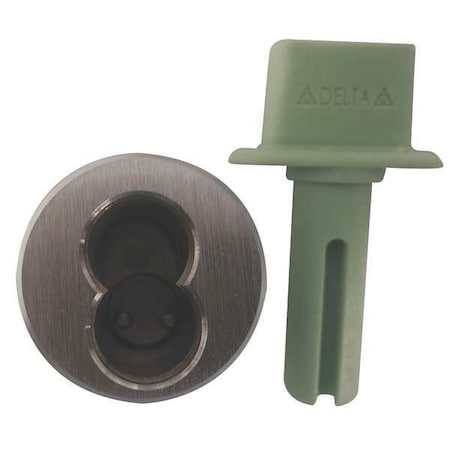 Lockset Core Housing, Brushed Chrome, 1 3/8 in For Door Thickness, 0 Number of Keys, SFIC Key Type MPN:G EI1250STADBCXX2