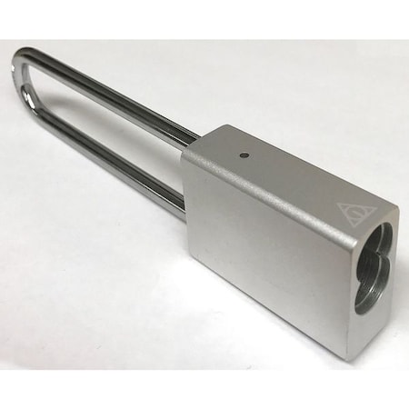 Padlock, Keyed Different, Long Shackle, Rectangular Aluminum Body, Steel Shackle, 11/16 in W MPN:G PI 4000250ALXX1