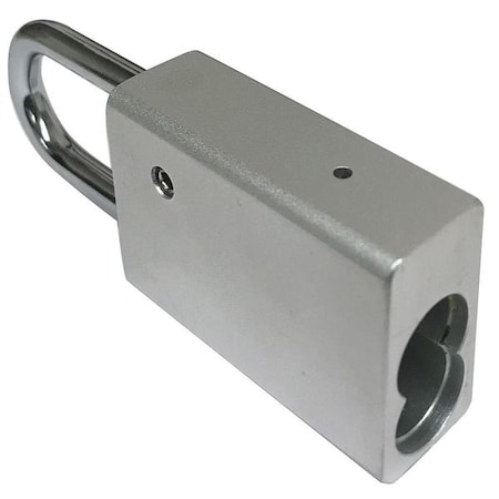 Padlock, Keyed Alike, Long Shackle, Rectangular Aluminum Body, Steel Shackle, 11/16 in W MPN:G PI1500250ALxx2 Silver