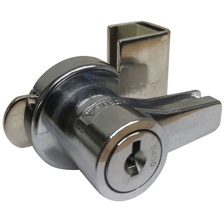 Sliding Door Lock, Polished chrome, 1/4 For Door Thickness, Keyed Alike Key Type MPN:G RR1250CONCPCSM1