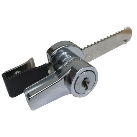 Sliding Door Lock, Polished chrome, 1/4 For Door Thickness, Keyed Alike Key Type MPN:G RR1250R270PCSM1