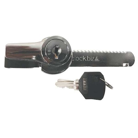 Sliding Door Lock, Polished chrome, 1/4 For Door Thickness, Keyed Alike Key Type MPN:G RR1250R315PCSM1