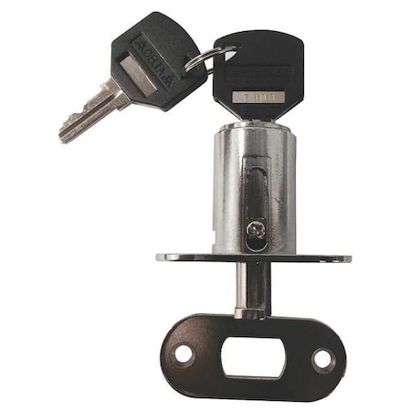 Sliding Door Lock, Polished chrome, 1-1/4 For Door Thickness, Keyed Alike Key Type MPN:G SR1250T444PCSM2