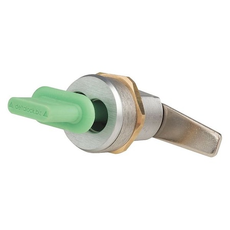 Interchangeable Core Keyed Cam Lock, Brushed Chrome, 1 1/4 in For Door Thickness, 0 Number of Keys MPN:G085053
