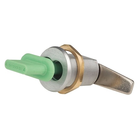 Interchangeable Core Keyed Cam Lock, Brushed Chrome, 1 1/4 in For Door Thickness, 0 Number of Keys MPN:G085058