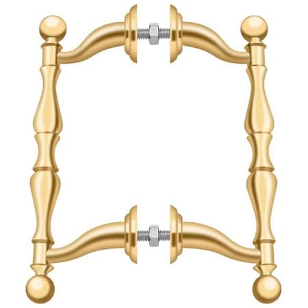 Off-Set Handle Pull, Back-To-Back Set Lifetime Brass MPN:OHP620CR003