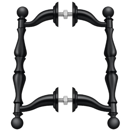 Off-Set Handle Pull, Back-To-Back Set Black MPN:OHP620U19