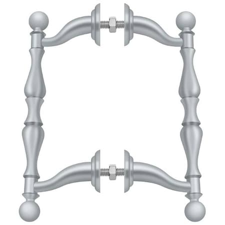 Off-Set Handle Pull, Back-To-Back Set Satin Chrome MPN:OHP620U26D