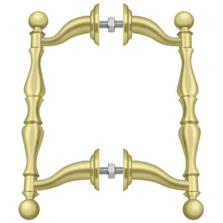 Off-Set Handle Pull, Back-To-Back Set Bright Brass MPN:OHP620U3