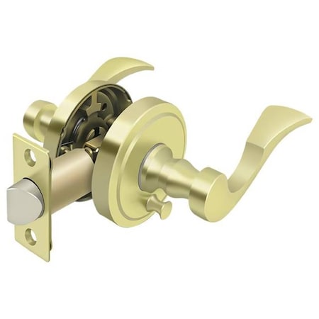 Lacovia Lever Privacy, Left Hand Bright Brass MPN:PRLLR2U3LH