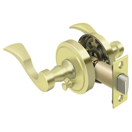 Lacovia Lever Privacy, Right Hand Bright Brass MPN:PRLLR2U3RH