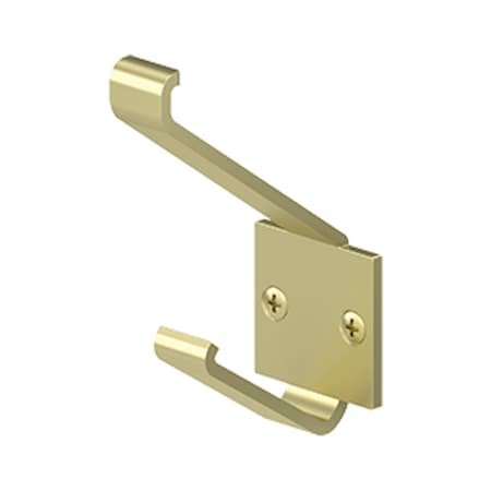 Double Modern Hook Bright Brass MPN:MH12U3
