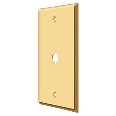 Cable Cover Switch Plate, Number of Gangs: 1 Solid Brass, PVD Polished Brass Finish MPN:CPC4764CR003