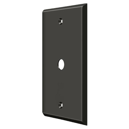 Cable Cover Switch Plate, Number of Gangs: 1 Solid Brass, Oil Rubbed Bronze Finish MPN:CPC4764U10B