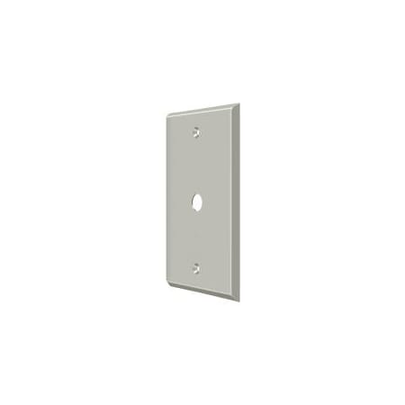 Cable Cover Switch Plate, Number of Gangs: 1 Solid Brass, Brushed Nickel Finish MPN:CPC4764U15