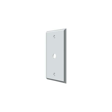 Cable Cover Switch Plate, Number of Gangs: 1 Solid Brass, Polished Chrome Plated Finish MPN:CPC4764U26