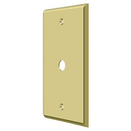 Cable Cover Switch Plate, Number of Gangs: 1 Solid Brass, Polished Brass Finish MPN:CPC4764U3