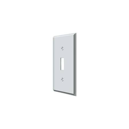 Single Standard Switch Plate, Number of Gangs: 1 Solid Brass, Polished Chrome Plated Finish MPN:SWP4751U26