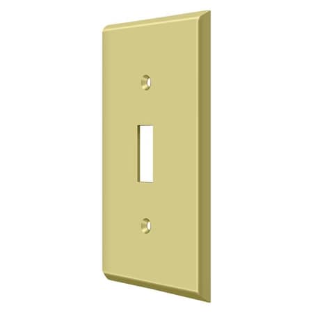 Single Switch Cutout Switch Plate, Number of Gangs: 1 Solid Brass, Polished Brass Finish MPN:SWP4751U3