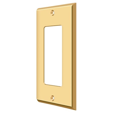 Single Rocker Switch Plate, Number of Gangs: 1 Solid Brass, PVD Polished Brass Finish MPN:SWP4754CR003