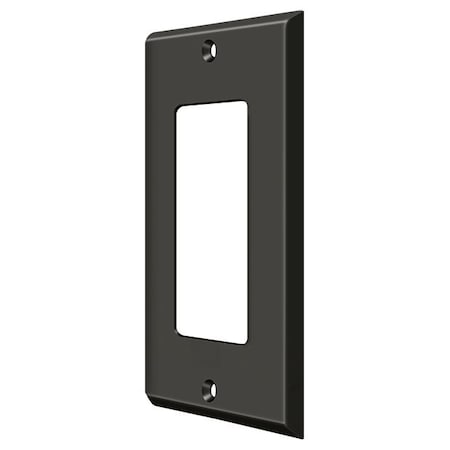 Single Rocker Switch Plate, Number of Gangs: 1 Solid Brass, Oil Rubbed Bronze Finish MPN:SWP4754U10B