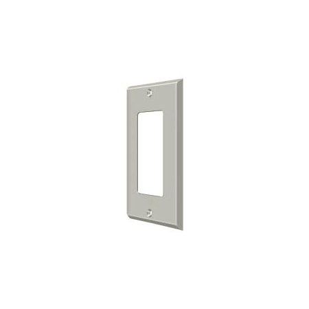 Single Rocker Switch Plate, Number of Gangs: 1 Solid Brass, Brushed Nickel Finish MPN:SWP4754U15