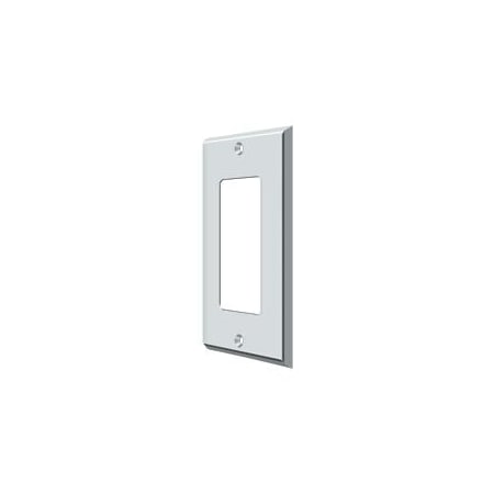 Single Rocker Switch Plate, Number of Gangs: 1 Solid Brass, Polished Chrome Plated Finish MPN:SWP4754U26