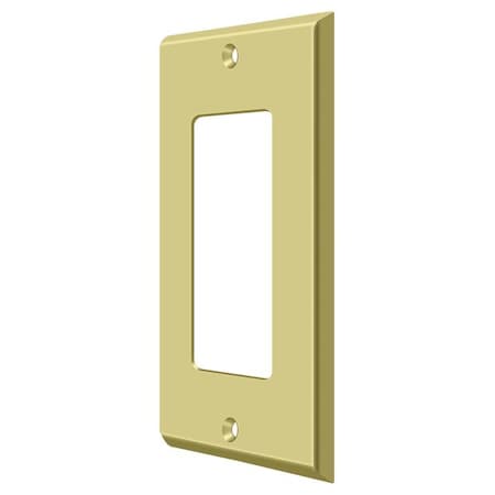 Single Rocker Switch Plate, Number of Gangs: 1 Solid Brass, Polished Brass Finish MPN:SWP4754U3