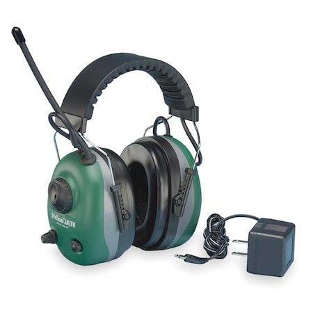 QuieTunes Over-the-Head Electronic Ear Muffs, 22 dB NRR, Green MPN:COM-660R