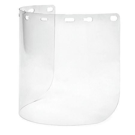 Faceshield Visor, Clear Visor, 8 in Height, Uncoated Lens, clear MPN:FS-15PC