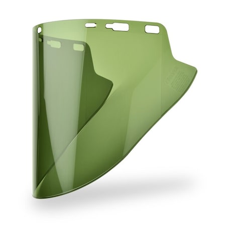 Molded Cylinder Face Shield, Dark Green MPN:FS-18-LG