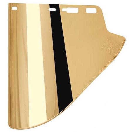 Faceshield Visor, Gold Visor, Polycarbonate, Anti-Scratch Lens, Gold MPN:FS-18GL