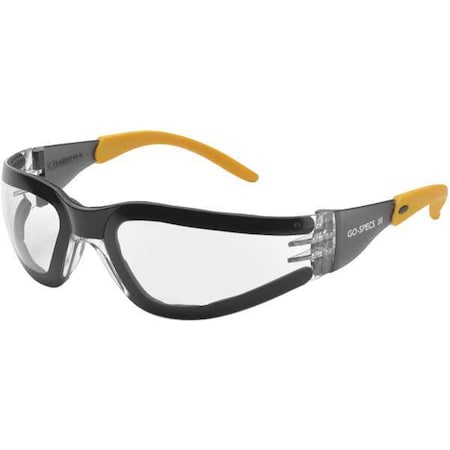 Go-Specs III, Safety Glasses, Anti-Fog, Clear Lens, Clear Frame, Frameless MPN:GG-15C-AF