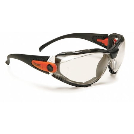 Go-Specs, Safety Glasses, Anti-Fog, Black Lens, Black Frame, Full-Frame MPN:GG-40C-AF