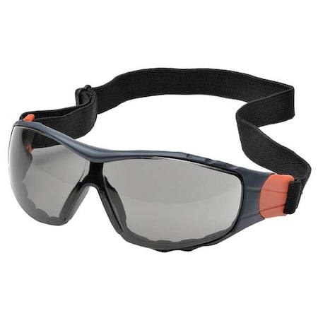 Go-Specs II, Safety Glasses, Anti-Fog & Anti-Scratch, Gray Lens, Black Frame, Full-Frame MPN:GG-45G-AF