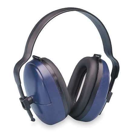 ValueMuff Over-the-Head Ear Muffs, 25 dB NRR, Electrically Insulated, Black/Blue MPN:HB-25