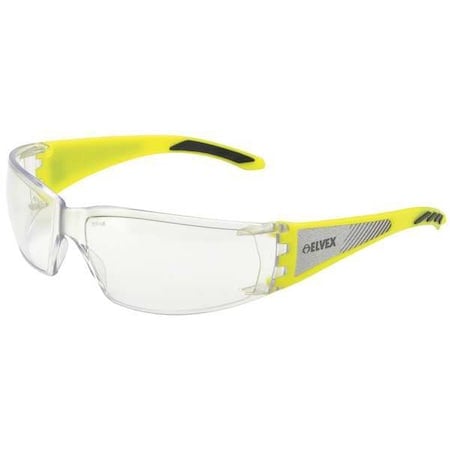 Reflect-Specs, Safety Glasses, Anti-Scratch, Clear Lens, Clear Frame, Frameless MPN:SG-53C